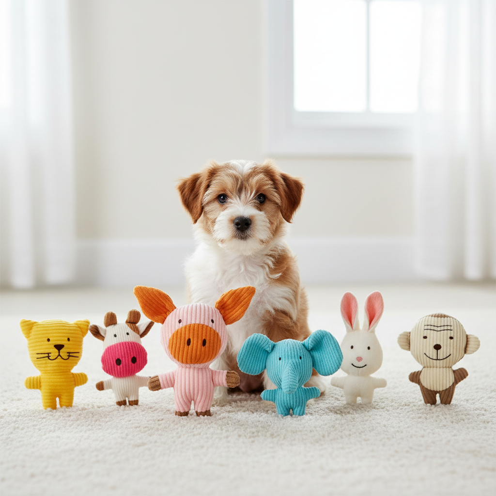 Peluche Animal pour Chien avec Sifflet