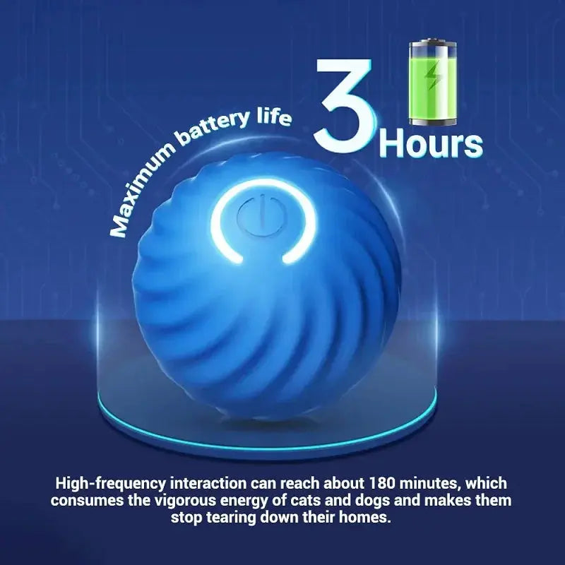 Balle rebondissante à mouvement automatique pour chien