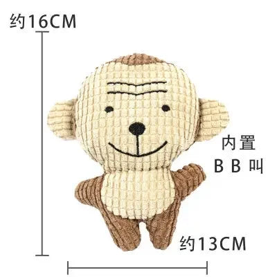 Peluche Animal pour Chien avec Sifflet