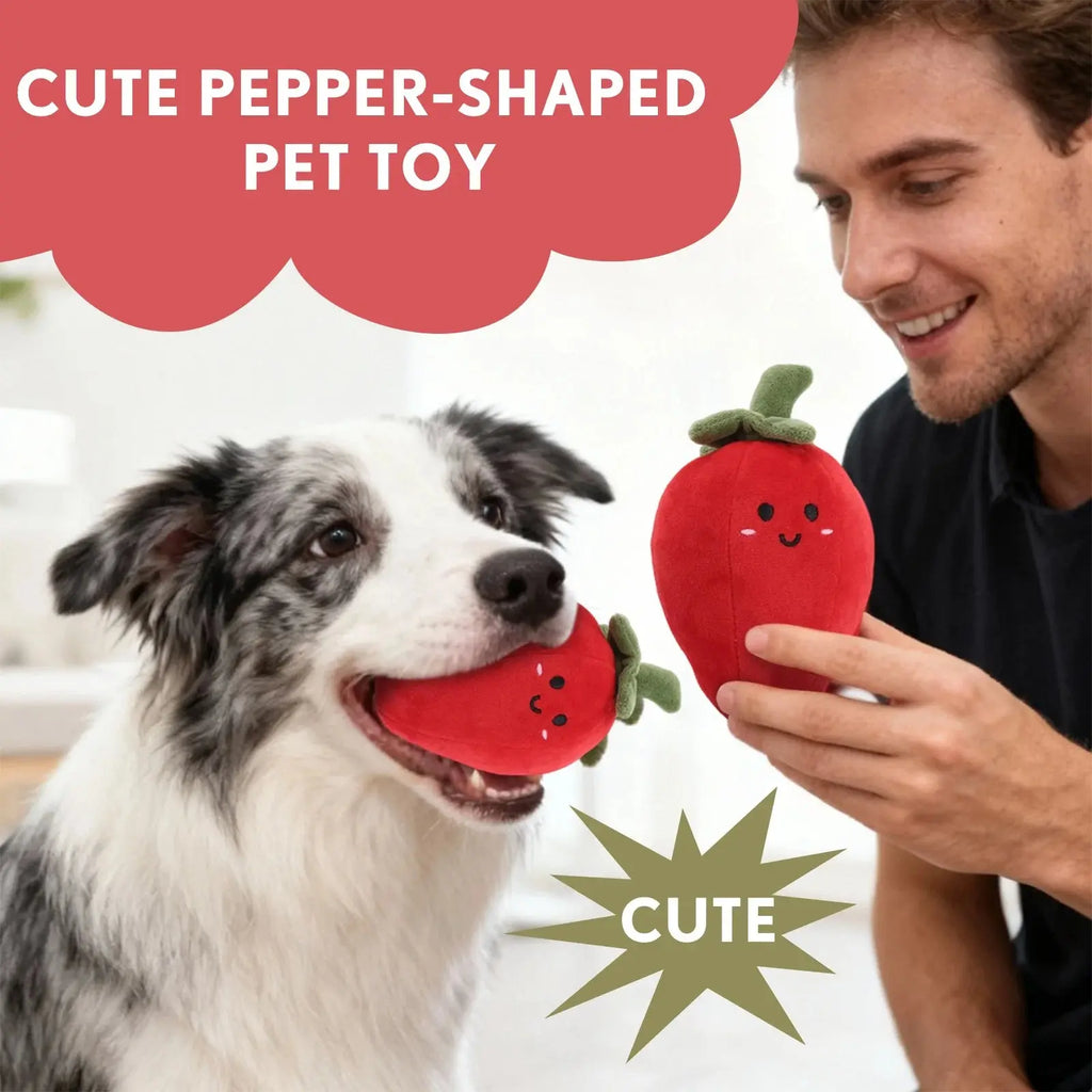 Peluche mignonne en forme de piment pour chien Ma boutique