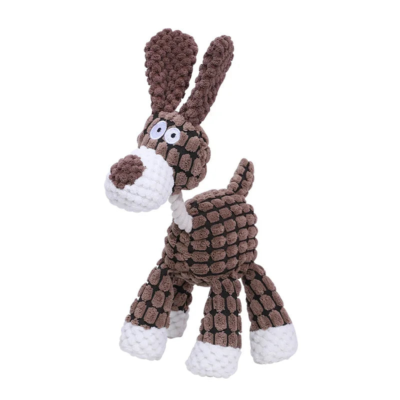 Peluche animal avec Sifflet – Jouet Peluche Sonore et Doux pour Chien