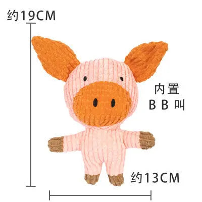 Peluche Animal pour Chien avec Sifflet