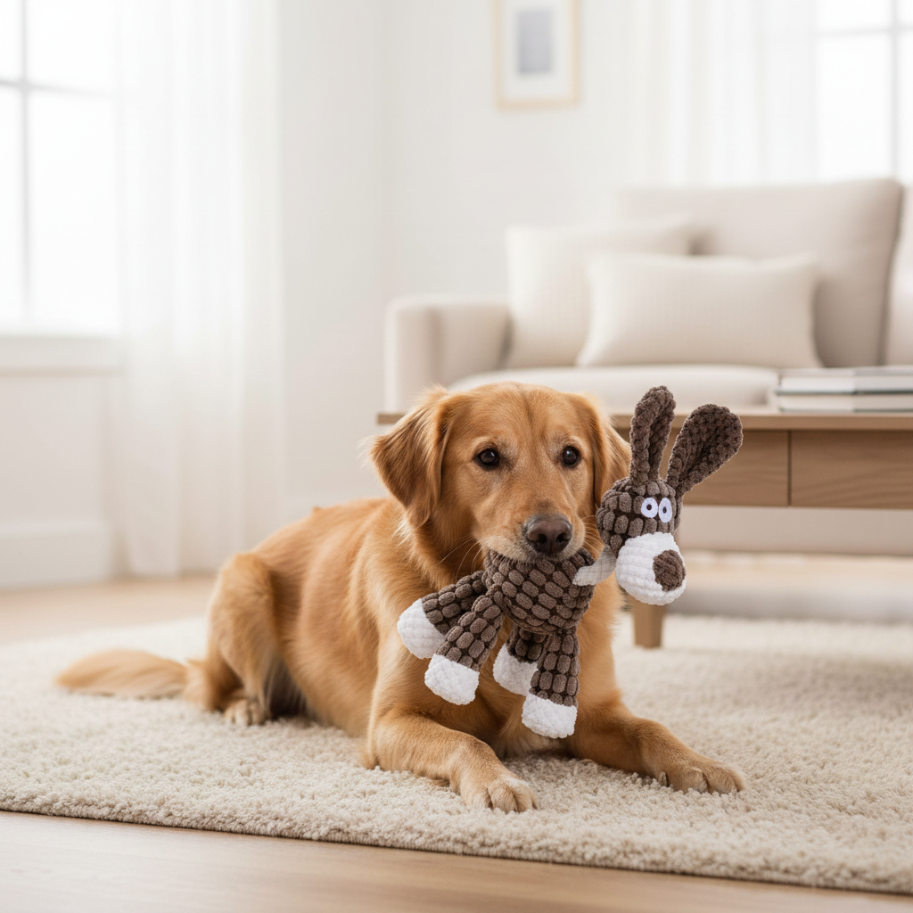 Peluche animal avec Sifflet – Jouet Peluche Sonore et Doux pour Chien Ma boutique